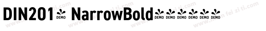 DIN2014 NarrowBold字体转换